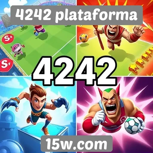 4242 plataforma oferece jogos inovadores e diversificados